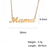 Mama Letter Pendant Necklace