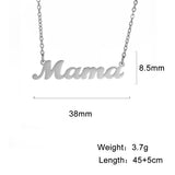 Mama Letter Pendant Necklace
