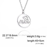 Mama Letter Pendant Necklace